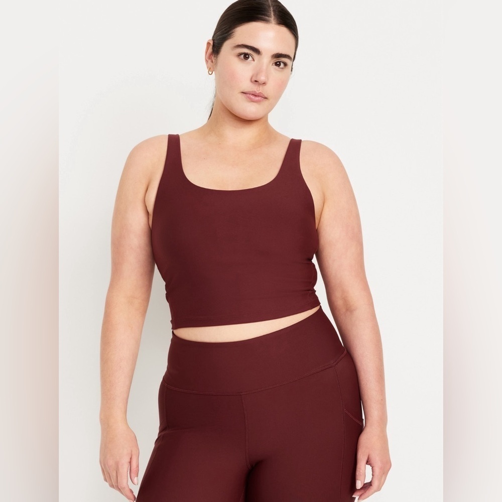 NWT! Old Navy Royal Velvet Light Support PowerSoft Longline Sports Bra 🕶️ - Picture 5 of 11